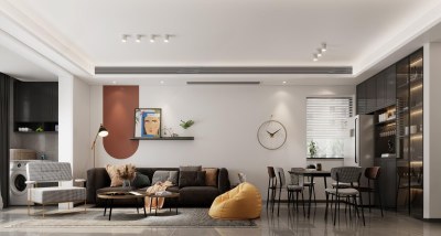 现代客餐厅3D模型下载